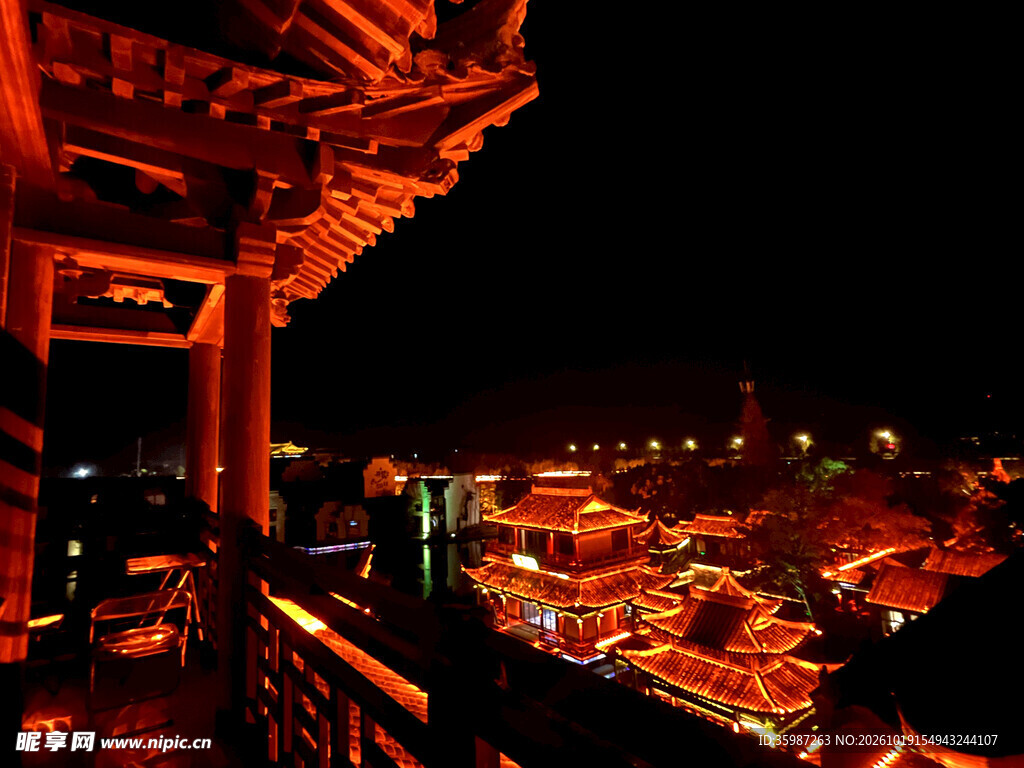 古城夜景