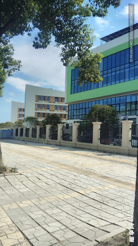 校园建筑户外街景