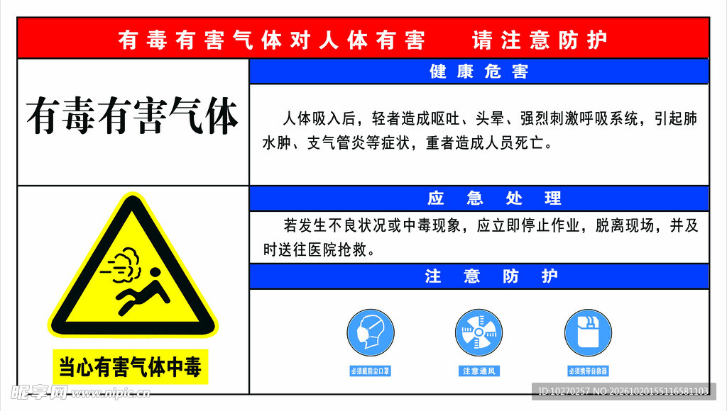 当心有毒有害气体