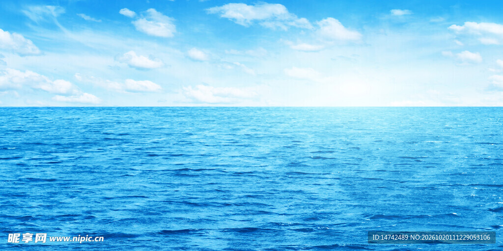 碧海蓝天清新海景