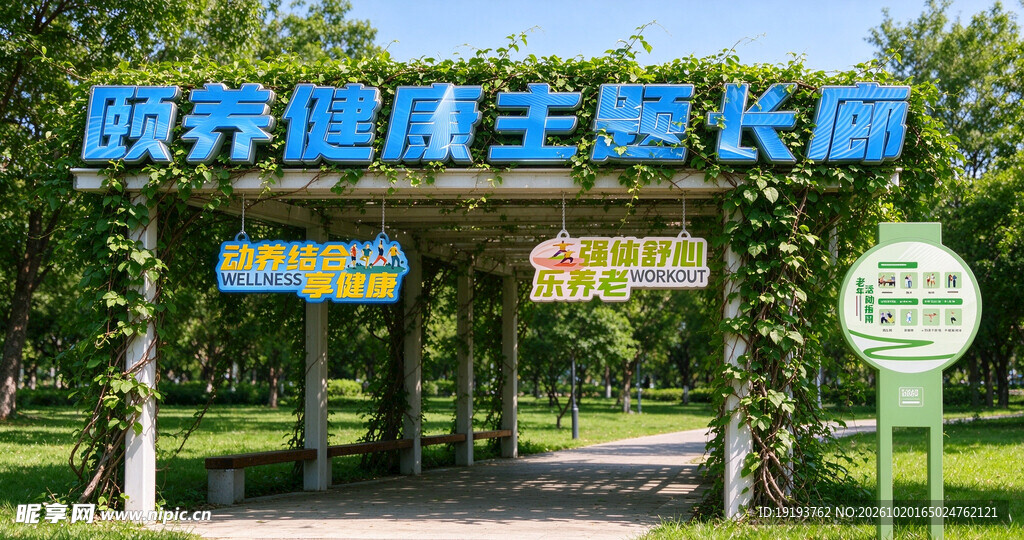 颐养健康主题长廊