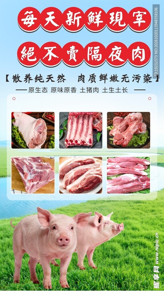 农家大肥猪 新鲜土猪肉