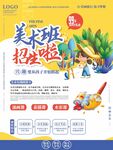 美术艺考辅导班招生海报宣传背景