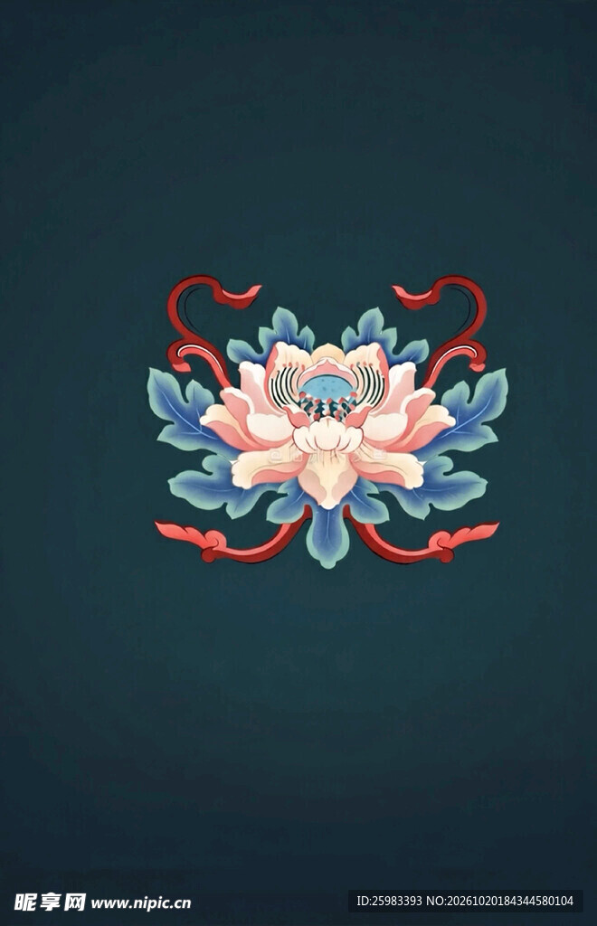 莲花纹样
