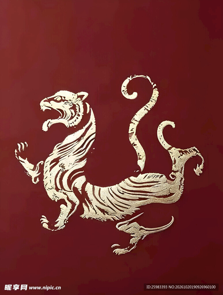 白虎纹样