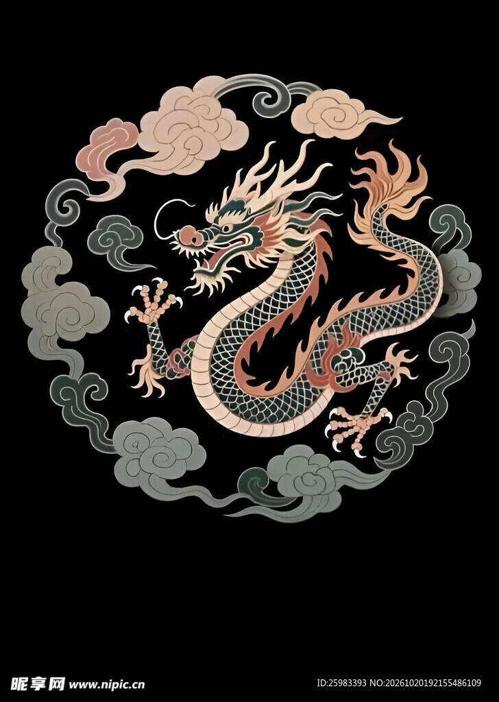 团龙纹样
