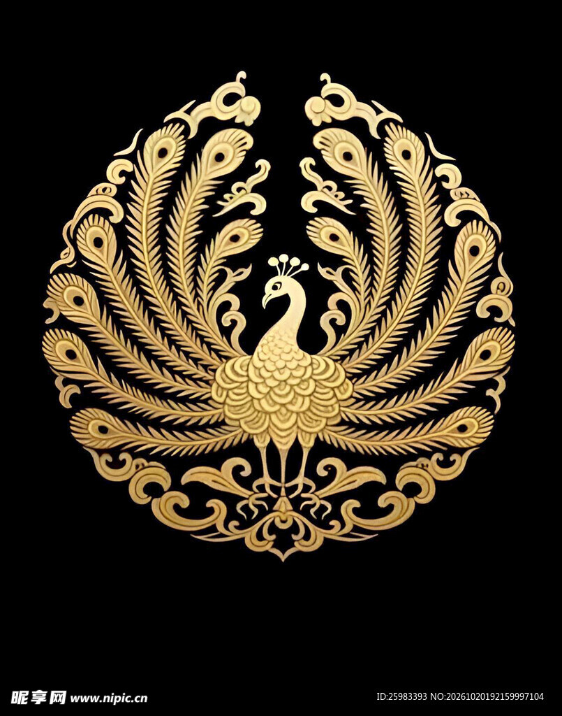 孔雀纹样
