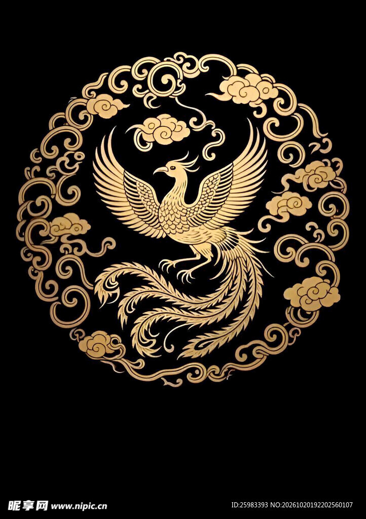 团凤纹样