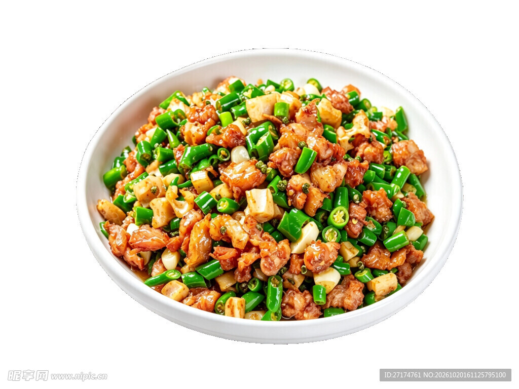 肉沫炒豇豆家常菜