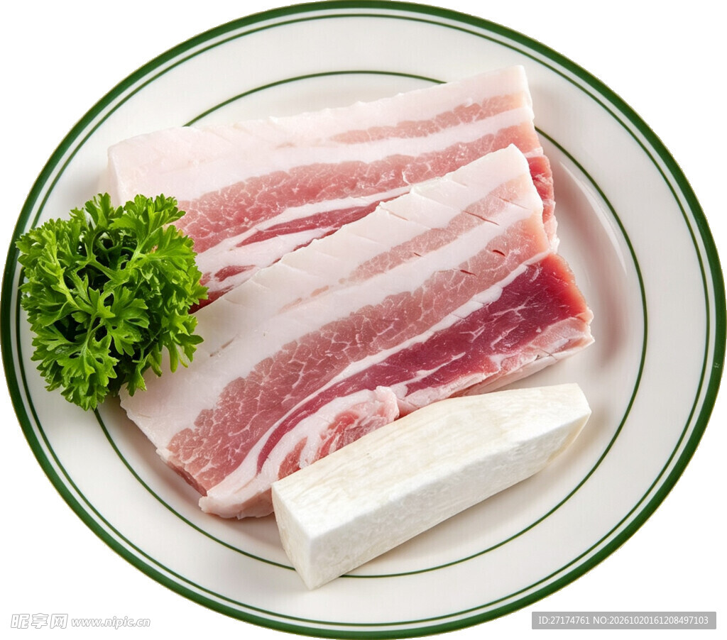 新鲜带皮五花肉