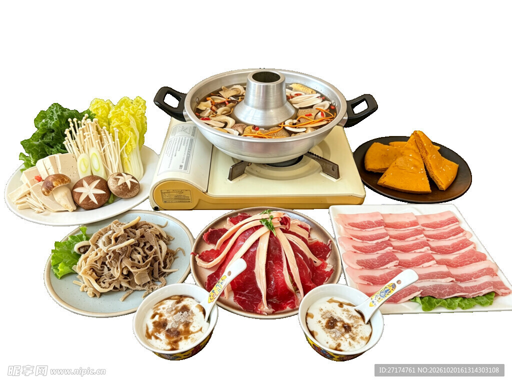铜锅涮肉食材套餐