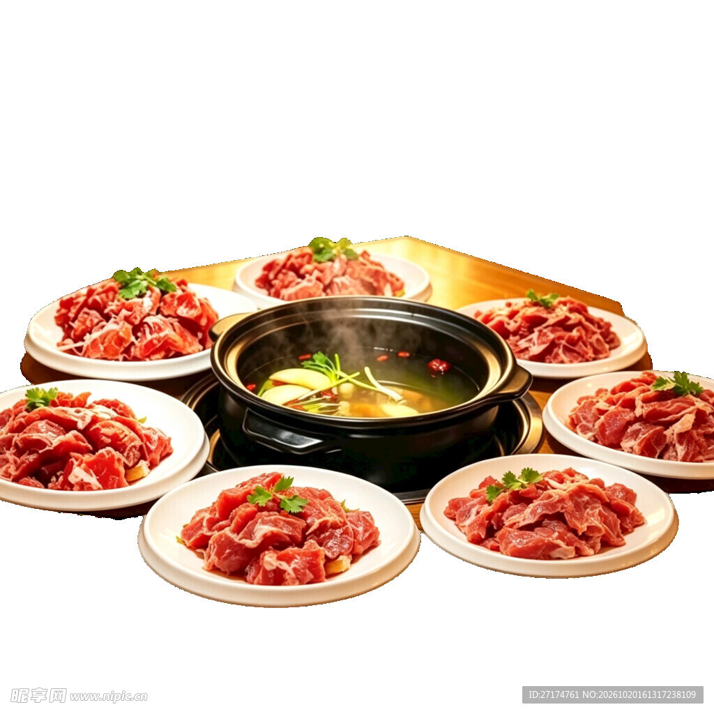 鲜切牛肉火锅套餐