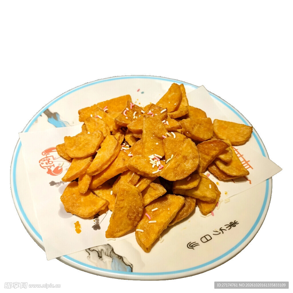 香酥炸红薯片
