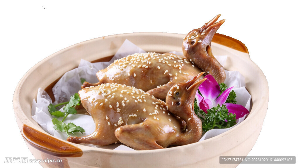 芝麻脆皮乳鸽