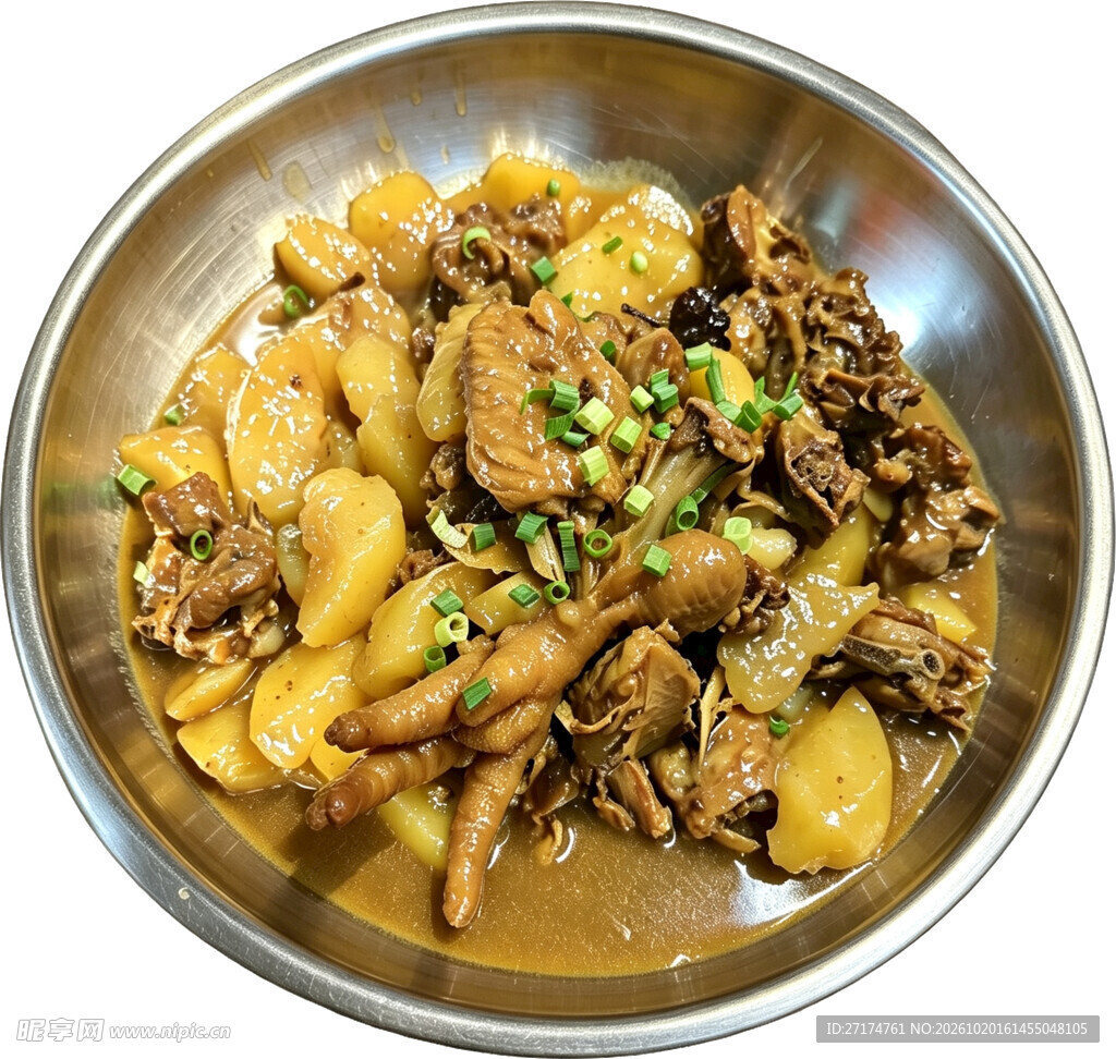 东北土豆炖笨鸡