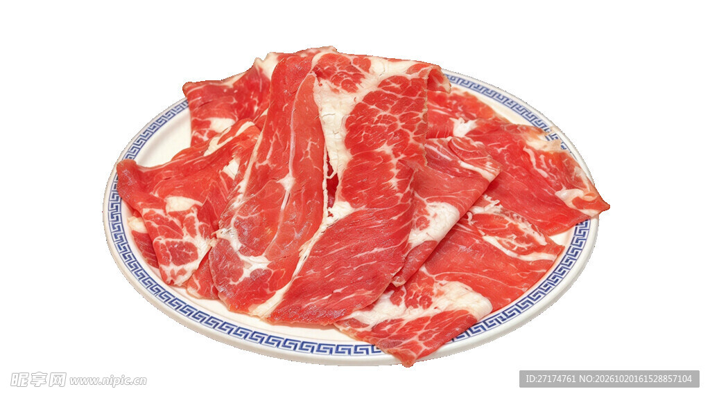 盘装新鲜瘦猪肉片