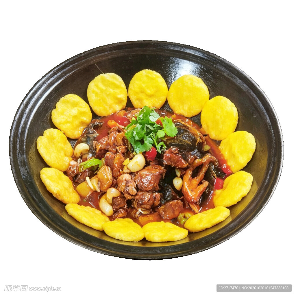 农家地锅鸡贴饼