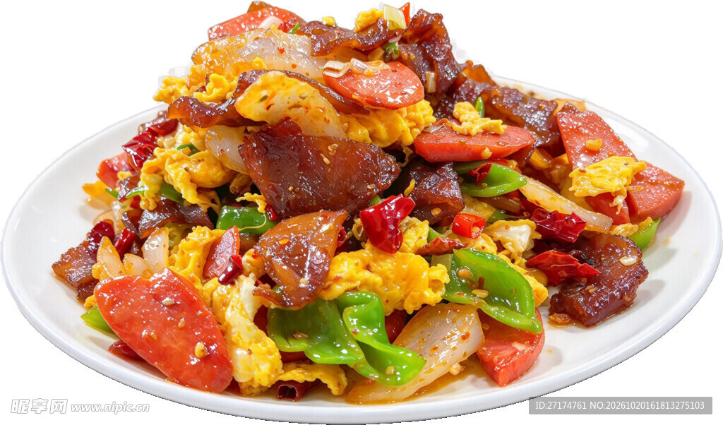 香辣炒腊味家常菜