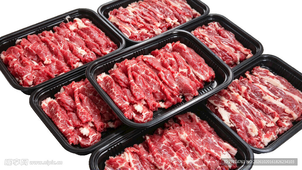 多盒包装新鲜肉馅