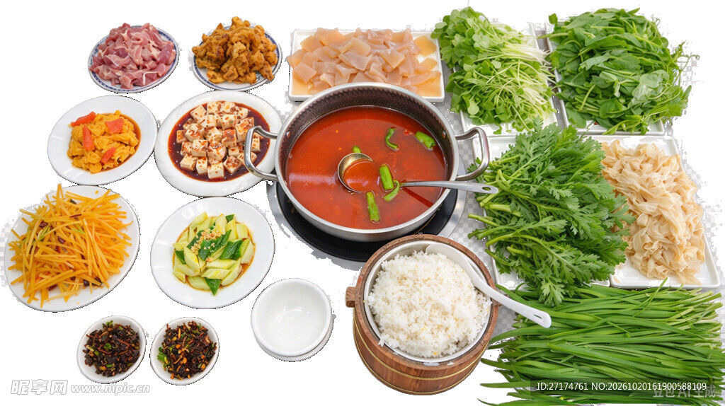 火锅套餐食材组合