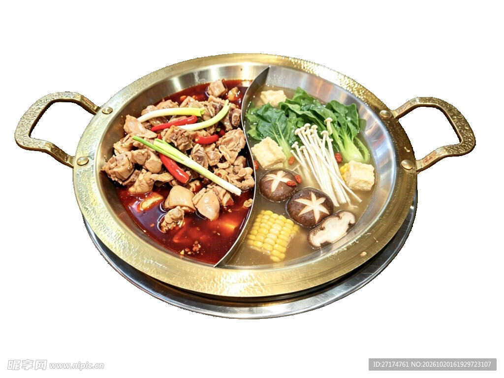 鸳鸯铜锅火锅