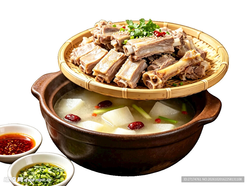砂锅腊排骨火锅