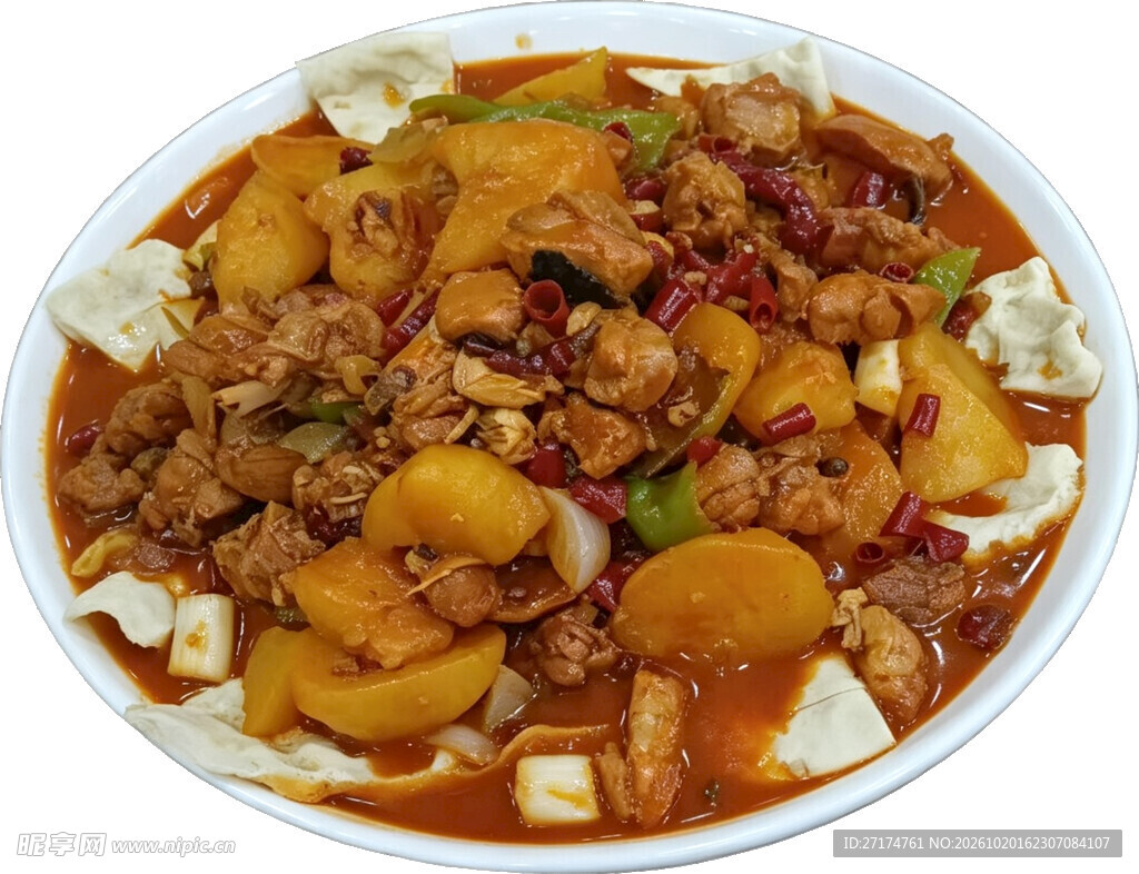 香辣大盘鸡家常菜品