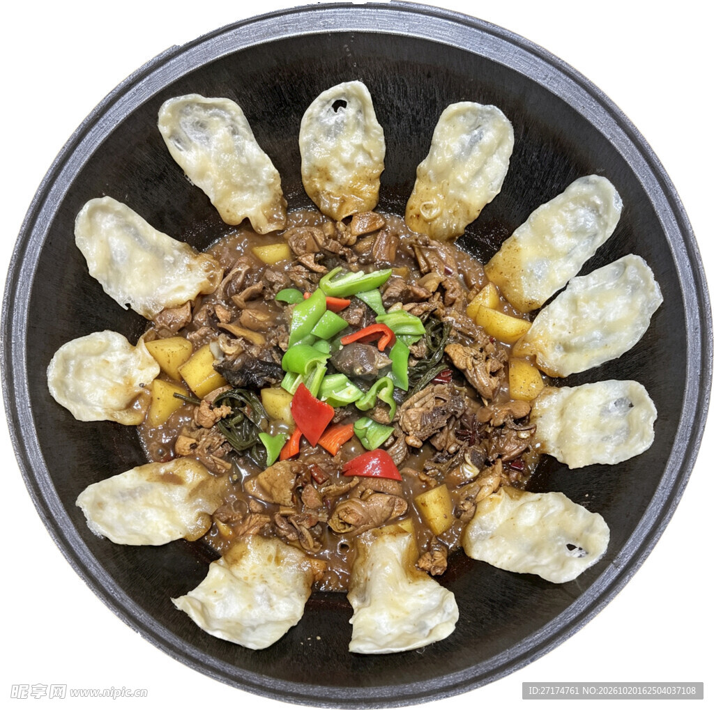特色地锅鸡贴饼