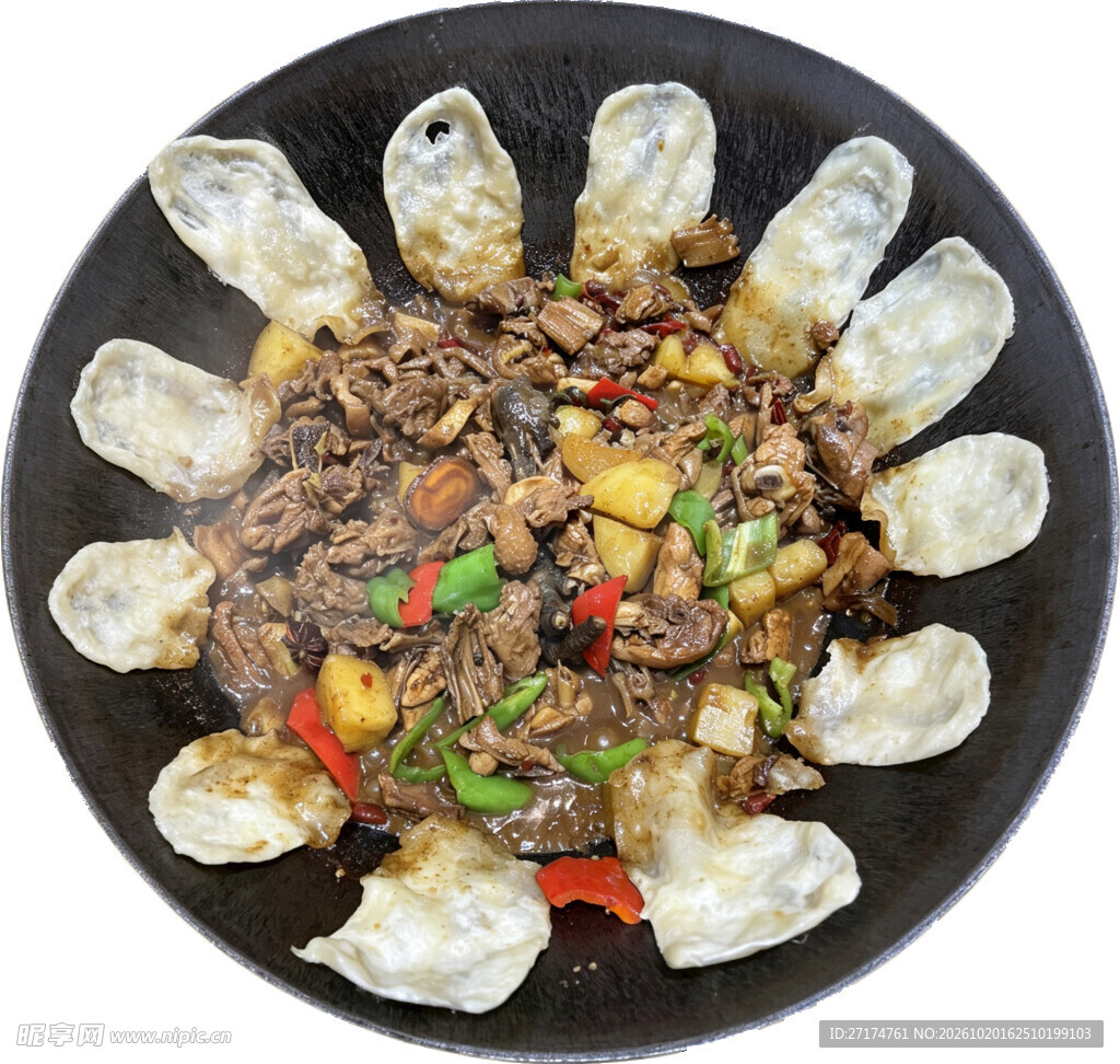 地锅贴饼特色菜