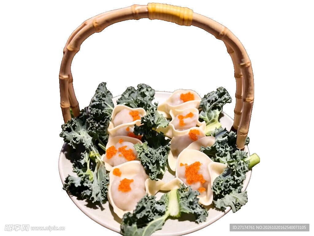 竹篮盛广式特色点心