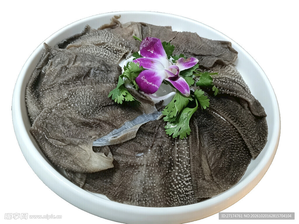 盘装新鲜黑毛肚