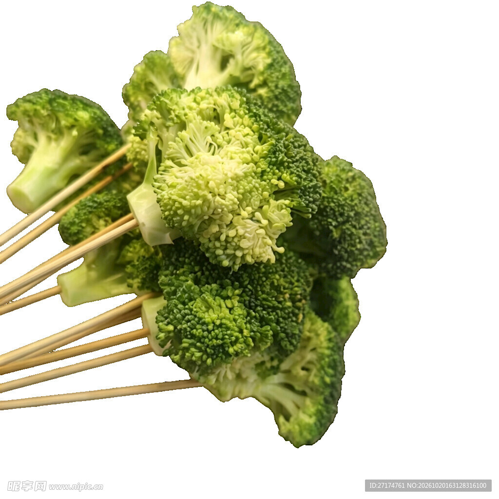 西蓝花串串食材