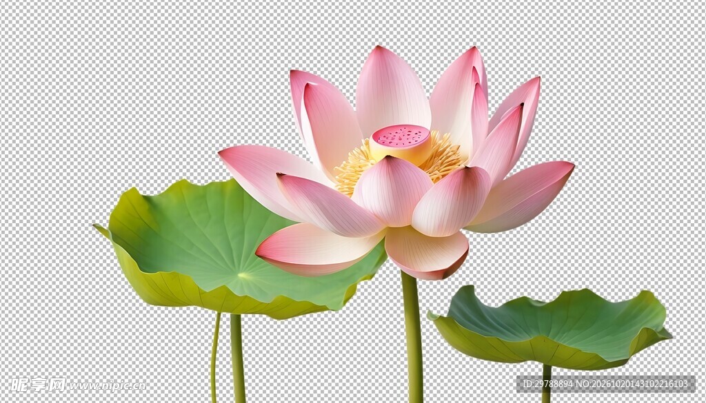 粉色荷花
