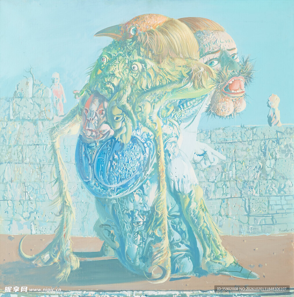 古埃及鳄鱼神壁画
