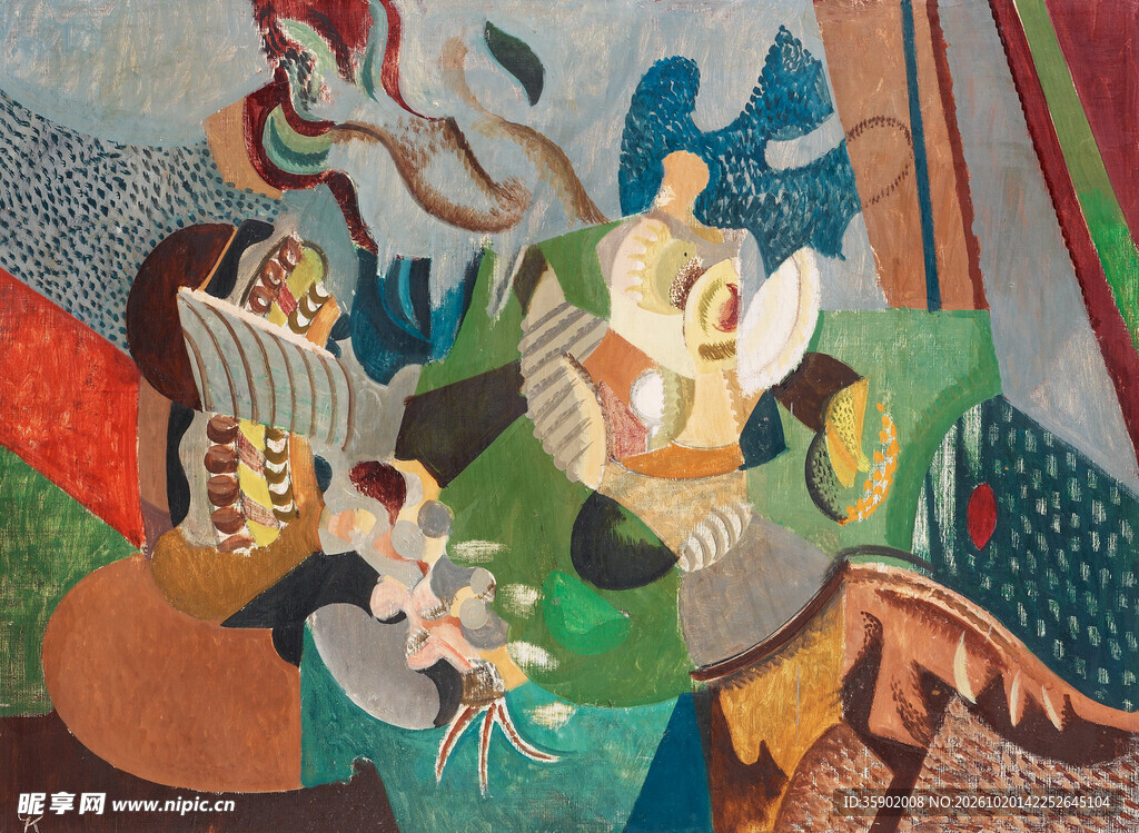 立体派静物油画