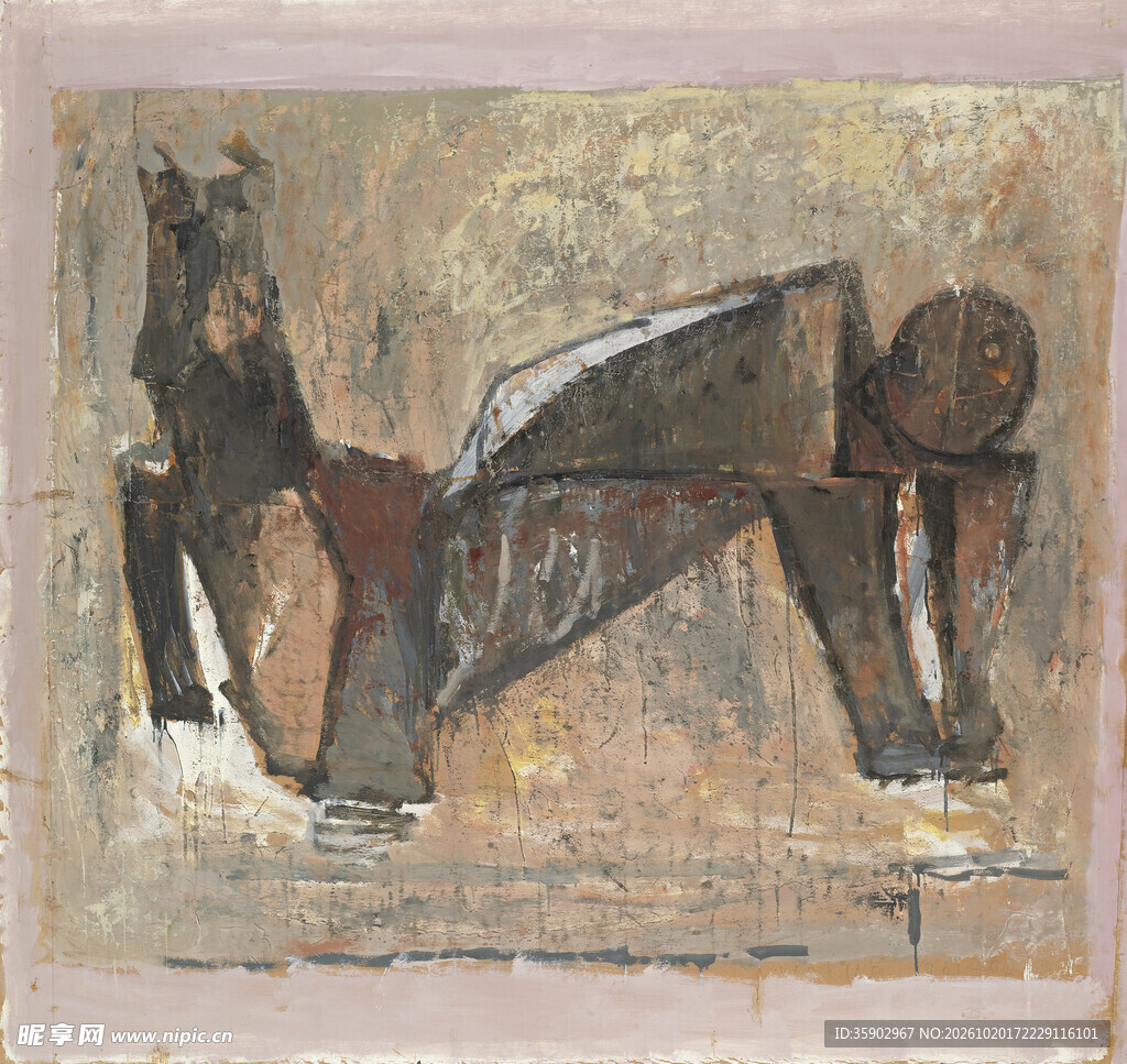 抽象骏马艺术装饰画