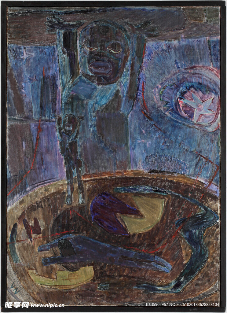 抽象静物油画