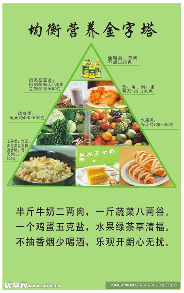 均衡营养金字塔