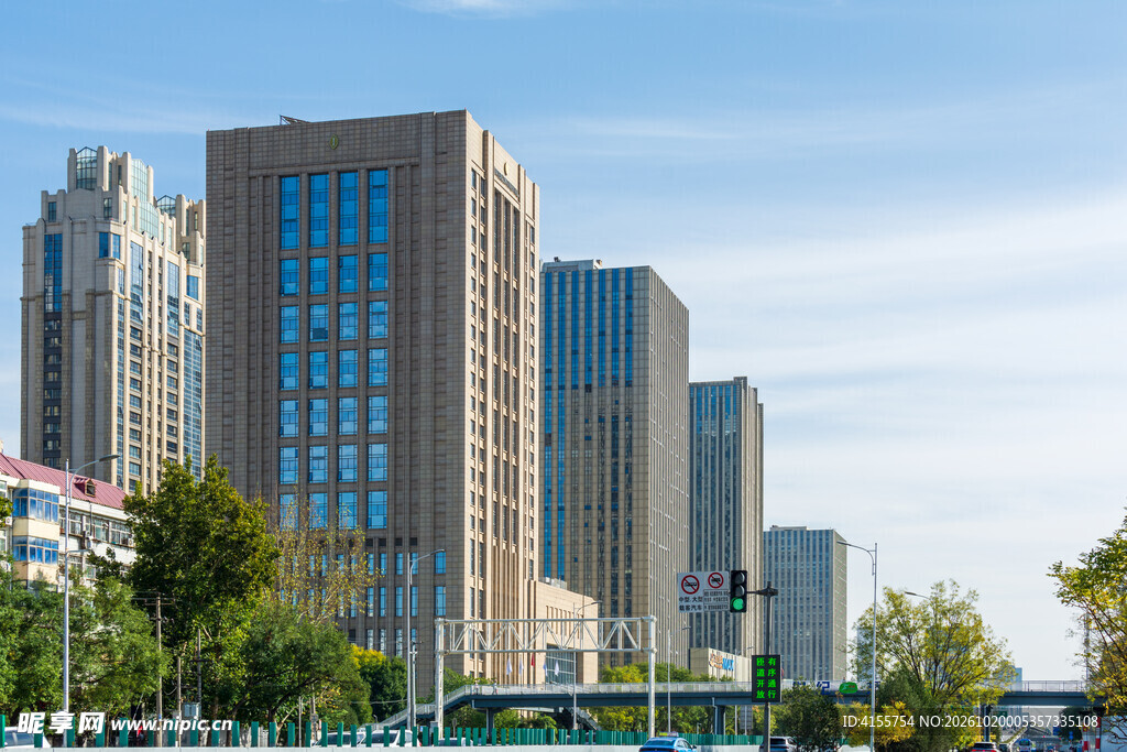 城市高层商务建筑群