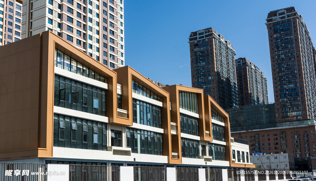 城市现代建筑群景观