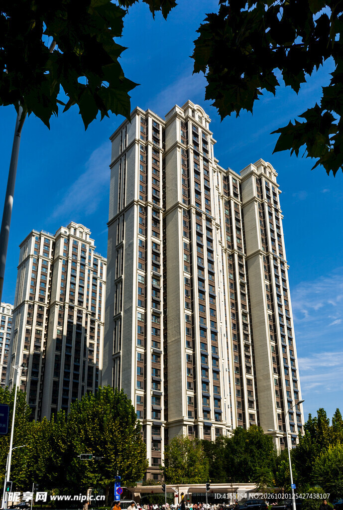 城市高层住宅建筑群