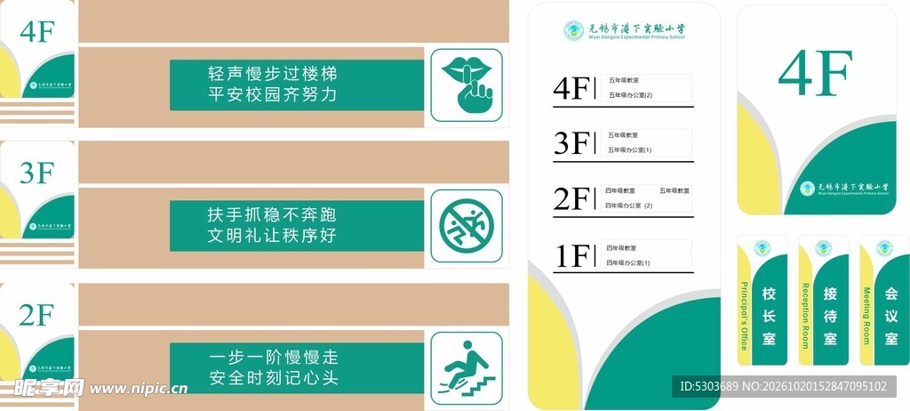 商场4F导视标识设计