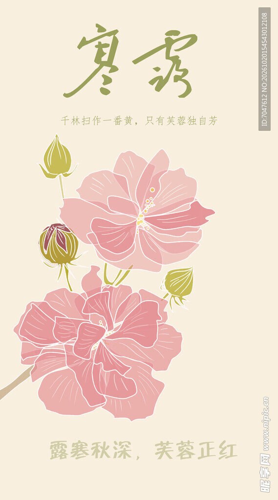 寒露节气海报