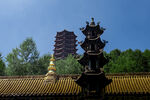 古寺古塔蓝天景致