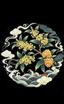 桂花祥云纹样