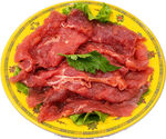 盘装鲜切生牛肉