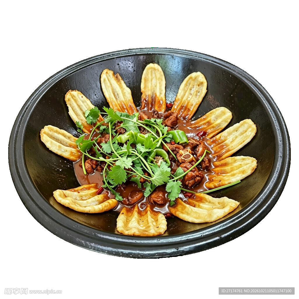 特色地锅鸡贴饼