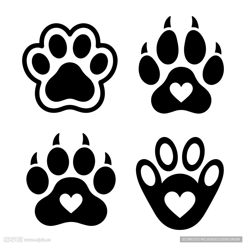 猫爪图案