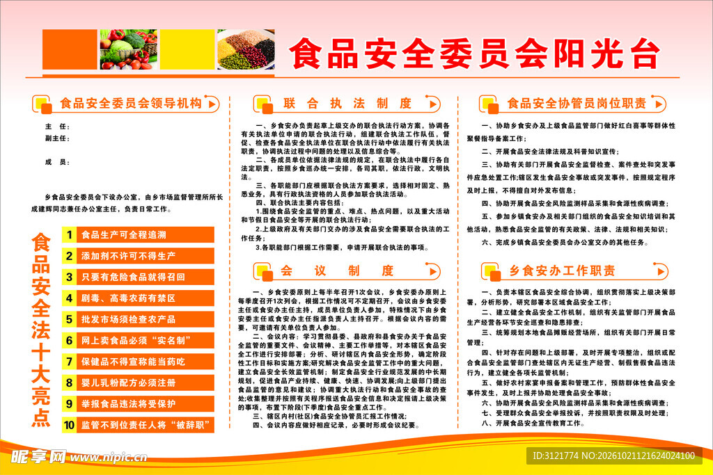 食品安全委员会阳光台