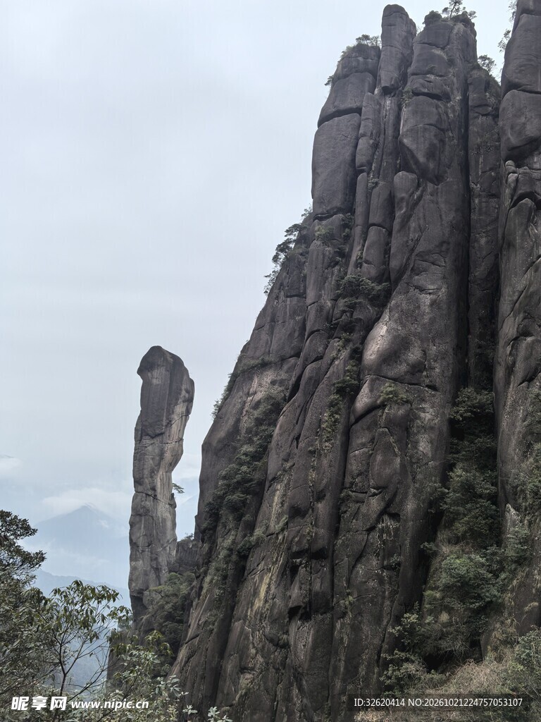 花岗岩奇峰怪石景观